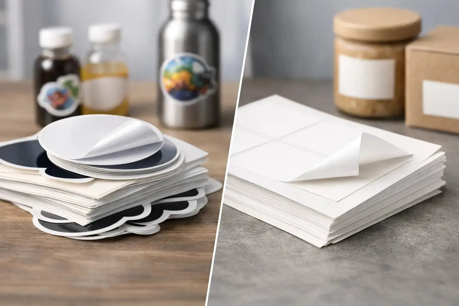 Vinyl Stickers vs Paper Labels
