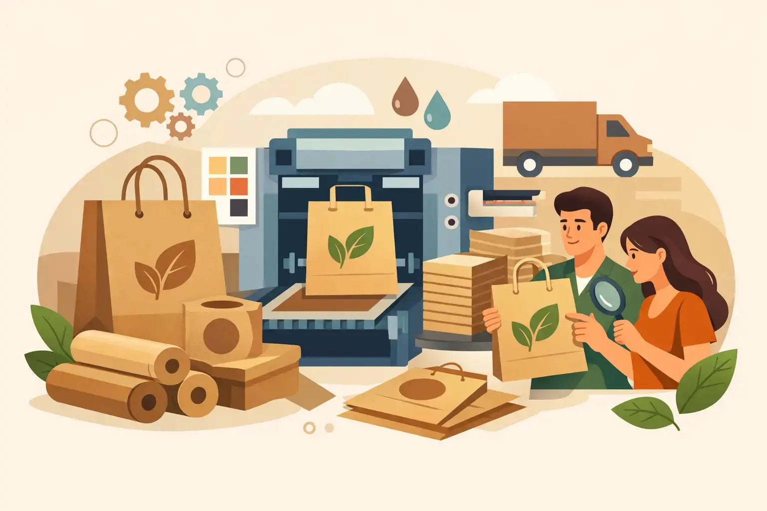 How Custom Kraft Paper Bags Printing Works