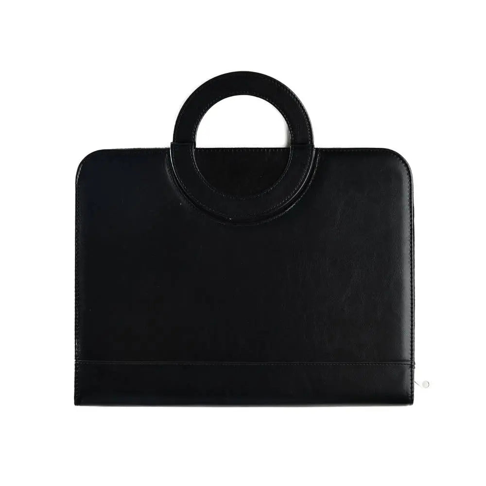 A4 Leather Portfolio Zipper Closure With Calculator NP022-03