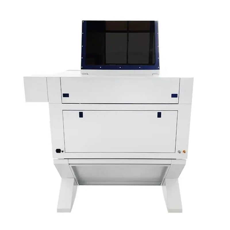 Rear view of CO2 Laser Engraving Cutting Machine 6040 with open access panel, designed for easy maintenance and industrial efficiency.