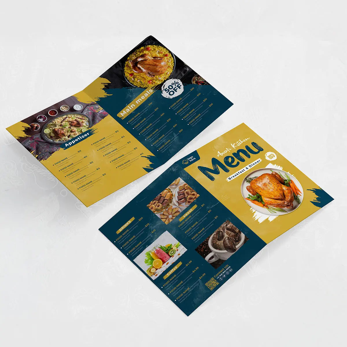 Menu (Gloss Lamination 350gsm) PRINTAVA ADVERTISING REQUISITES TRADING L.L.C
