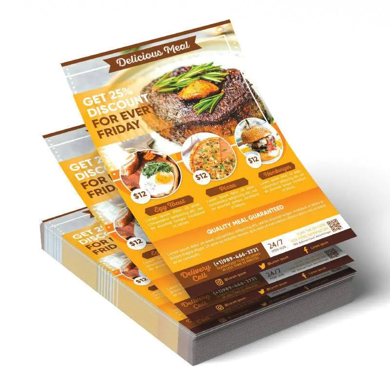 Flyer Printing Glossy paper 170 gsm.