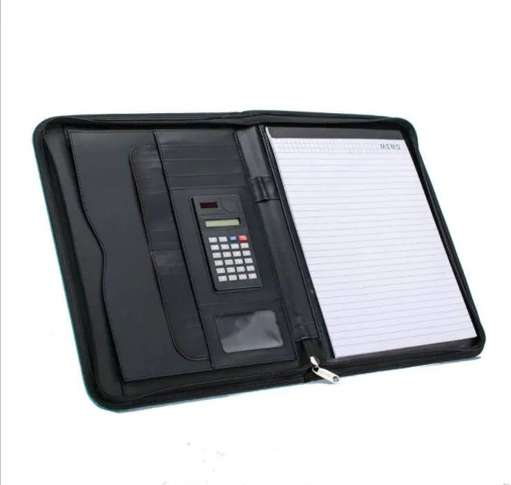 Prtfolio A4 Fabric Portfolio Zipper Closure With Calculator