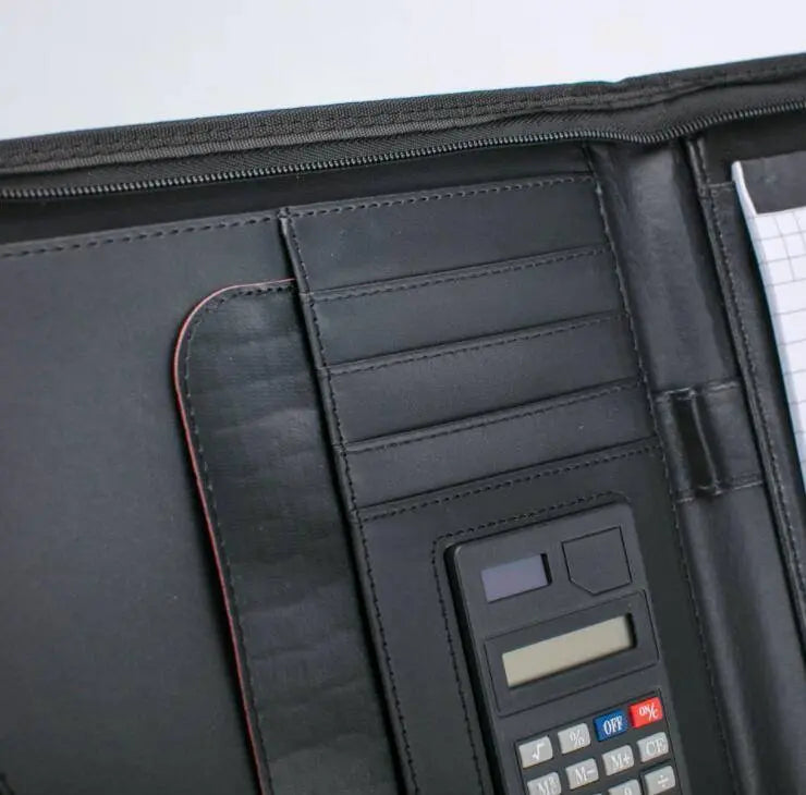 Prtfolio A4 Fabric Portfolio Zipper Closure With Calculator