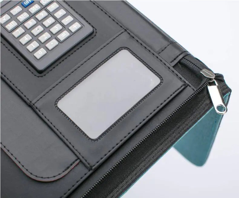 Prtfolio A4 Fabric Portfolio Zipper Closure With Calculator
