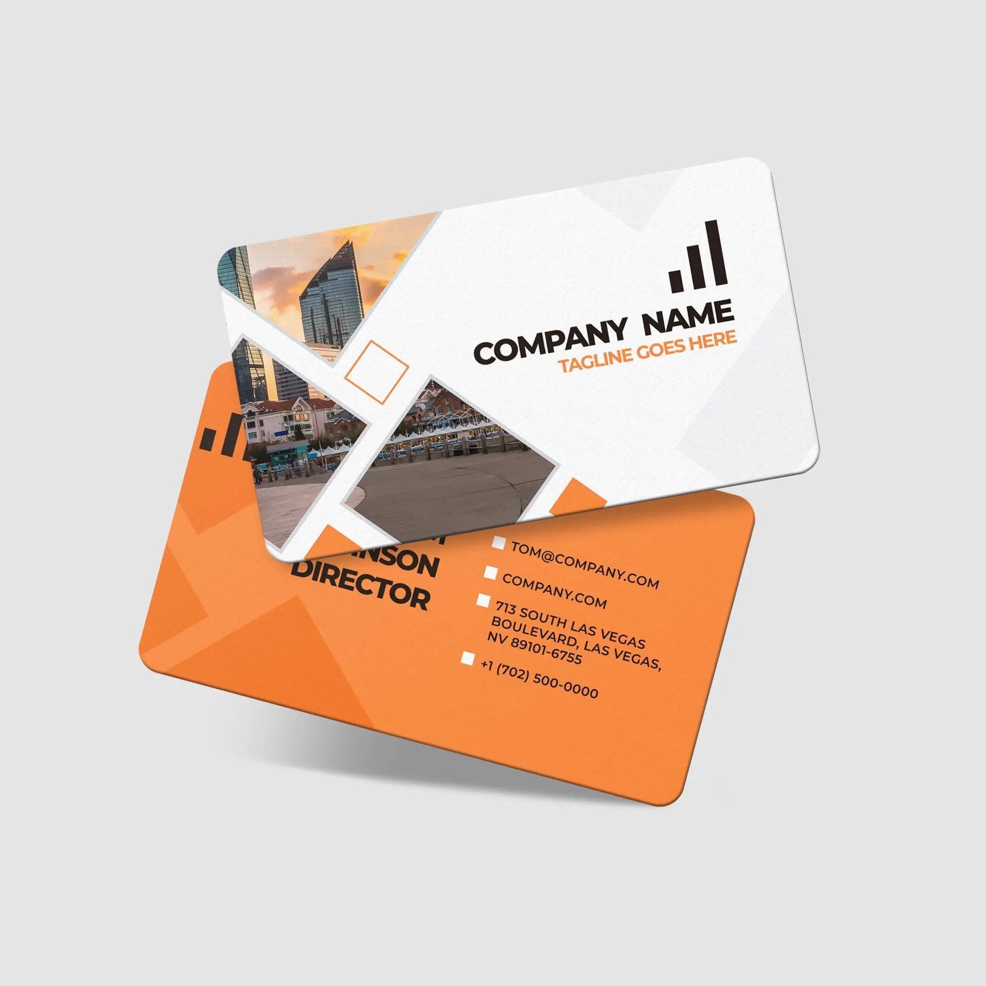 Printava | 700 GSM Spot UV Velvet Laminated Business Card featuring rounded corners, soft-touch finish, and glossy Spot UV highlights.