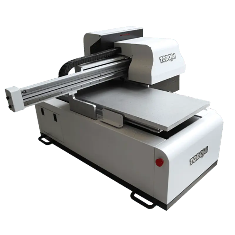 Digital UV Flatbed Printer TODOjet UV 3050 featuring a robust build and advanced UV printing technology for vibrant, durable prints on various surfaces.