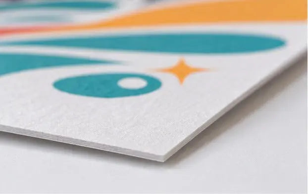 Custom Printed Paper Car Mats - 4 Color Woodfree 100gsm — Paper stock close-up