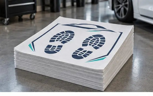 Custom Printed Paper Car Mats - 1 or 2 Color (Wood free 80gsm) — Bulk stack