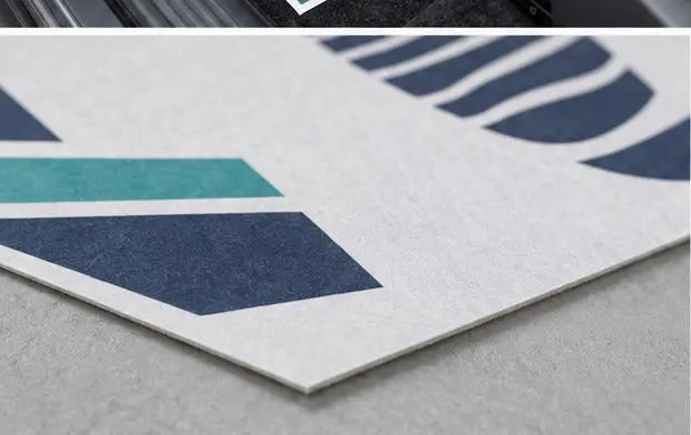 Custom Printed Paper Car Mats - 1 or 2 Color Glossy 90gsm — Paper stock close-up