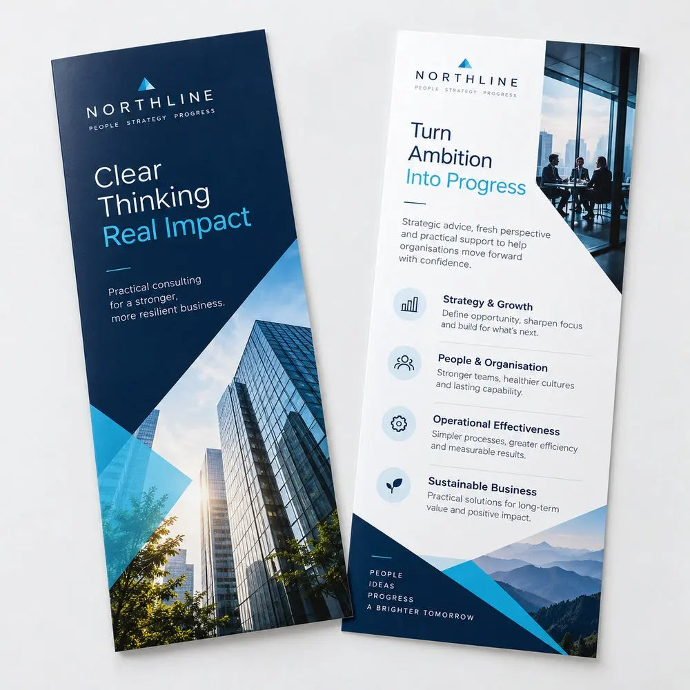 Custom DL Flyer Printing – 170gsm Glossy Paper – custom printed sample, view 2