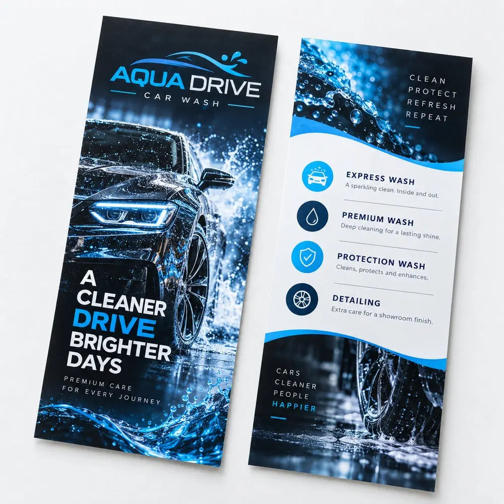 Custom DL Flyer Printing – 115gsm Glossy Paper – custom printed sample, view 2
