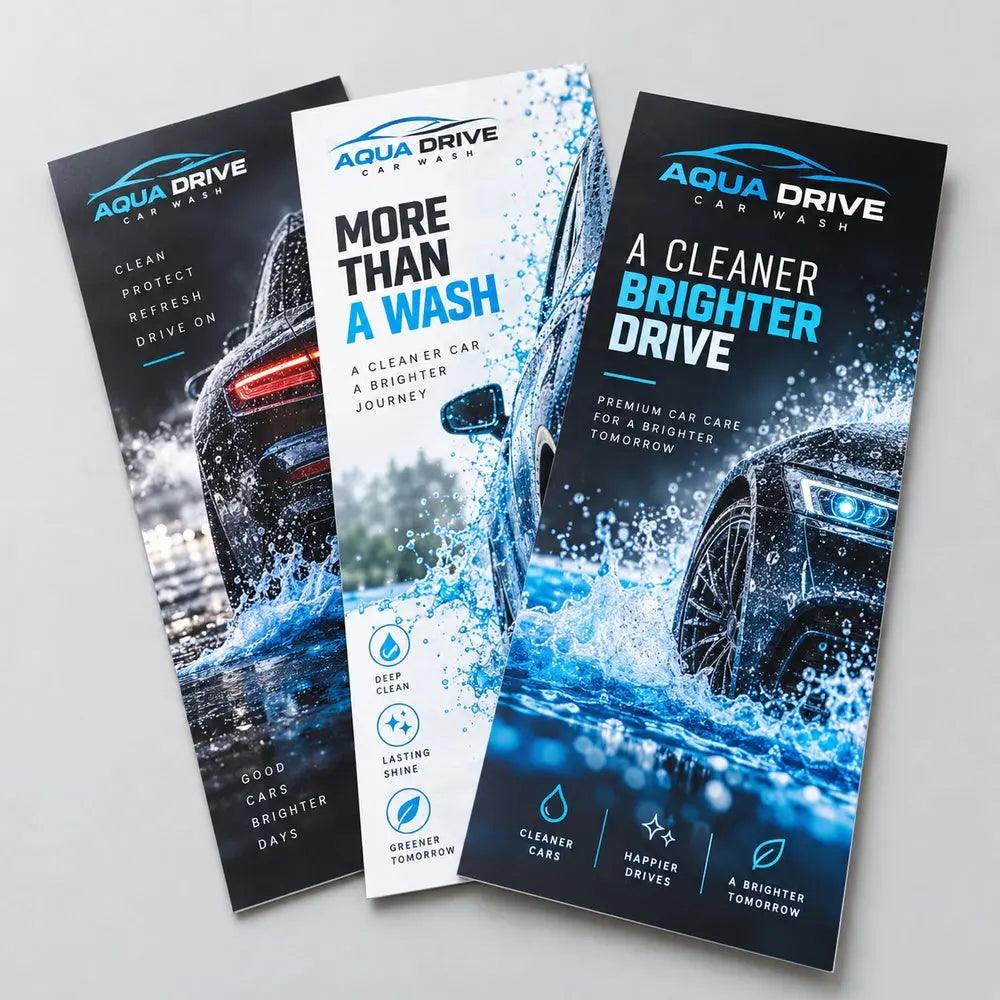 Custom DL Flyer Printing – 115gsm Glossy Paper – custom printed sample, view 3