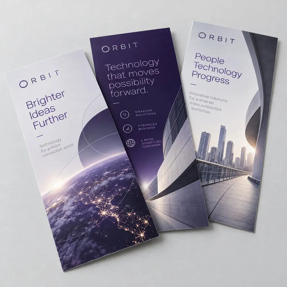 Custom DL Flyer Printing – 100gsm Wood-Free Paper – custom printed sample, view 3