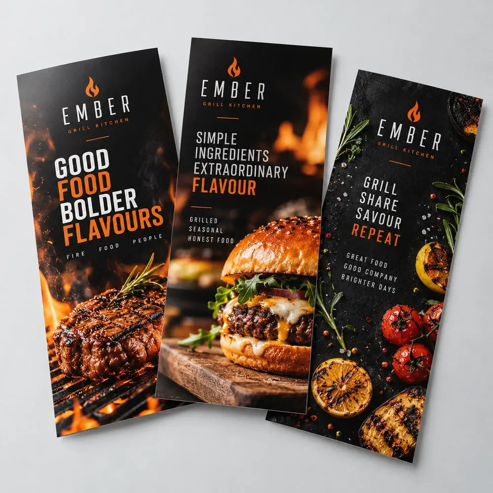 Custom DL Flyer Printing – 135gsm Glossy Paper – custom printed sample, view 3