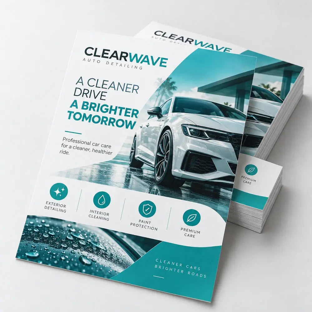 Custom Flyer Printing – 100gsm Wood-Free Paper – custom printed sample, view 1