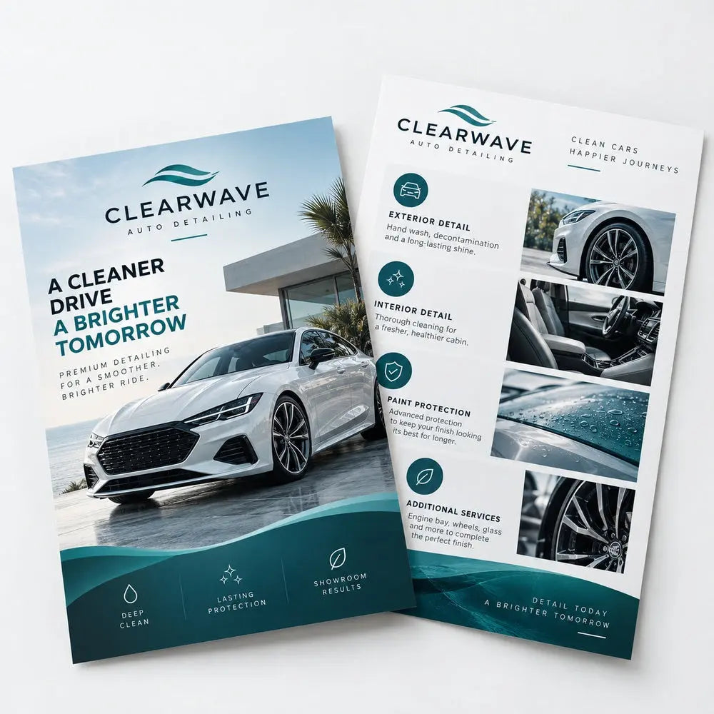 Custom Flyer Printing – 100gsm Wood-Free Paper – custom printed sample, view 2