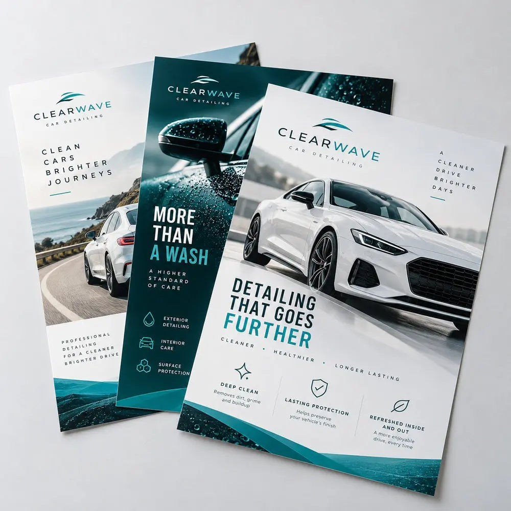 Custom Flyer Printing – 100gsm Wood-Free Paper – custom printed sample, view 3
