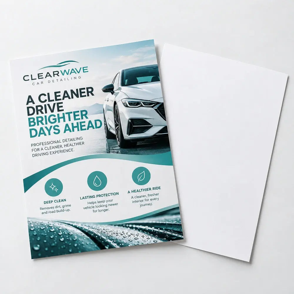 Custom Flyer Printing – 100gsm Wood-Free Paper – custom printed sample, view 5
