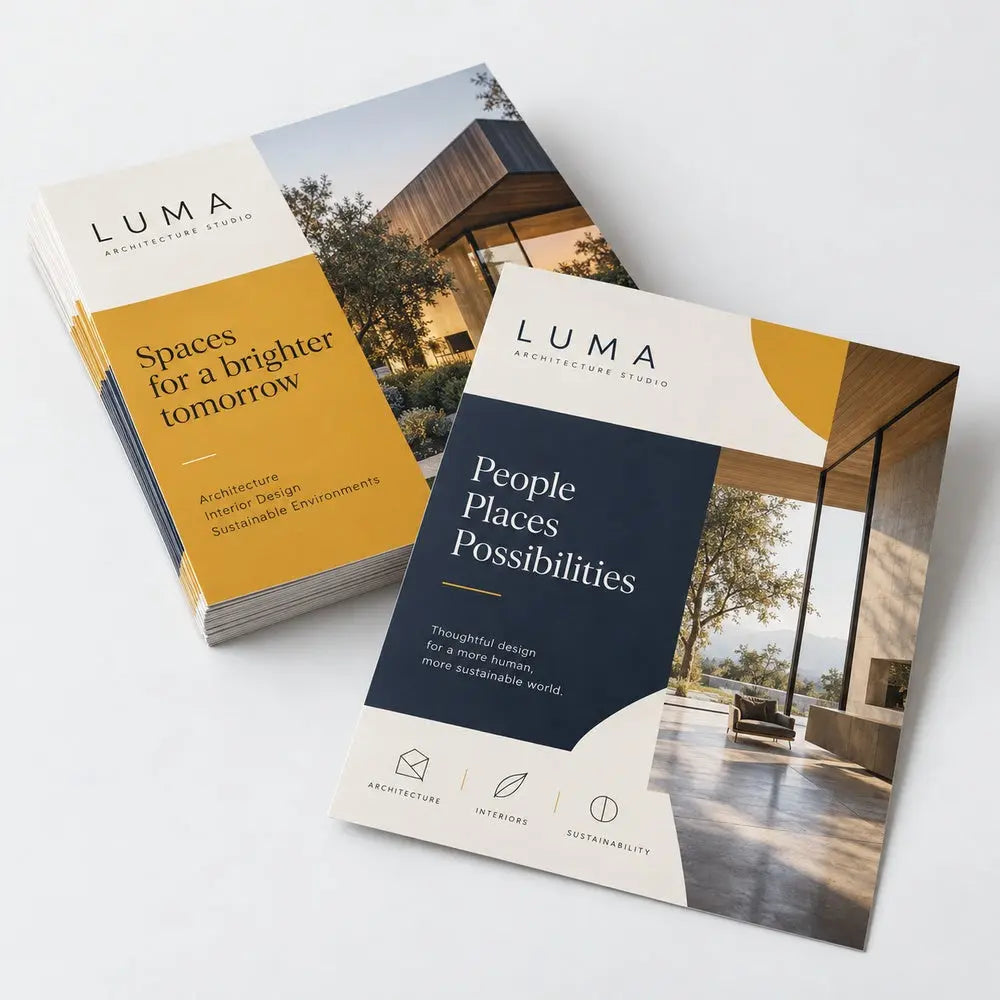 Custom Flyer Printing – 115gsm Glossy Paper – custom printed sample, view 1