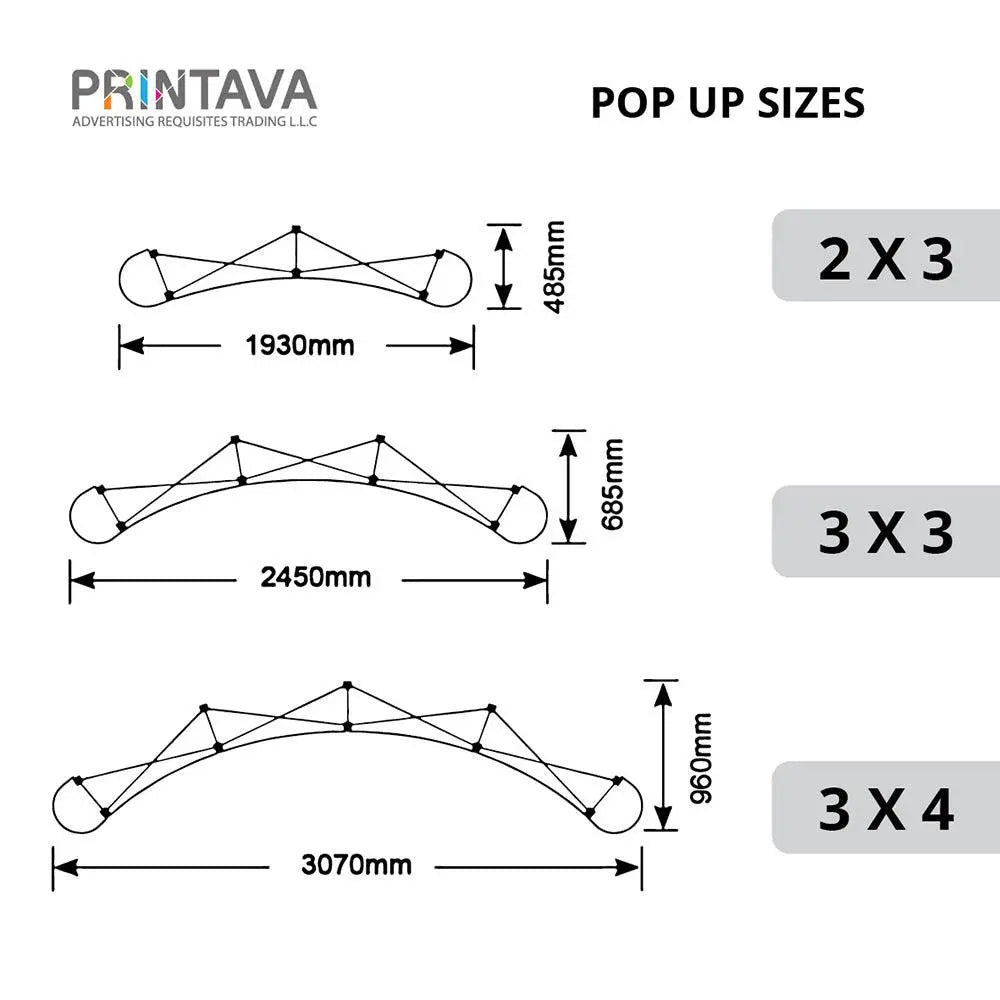 POP UP DISPLAY BACKDROP 3X3