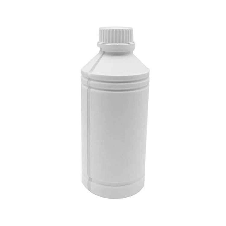 High-Quality DTF Ink 1L in white, essential for base layers in Direct to Film printing, offering strong opacity and smooth application on fabrics.