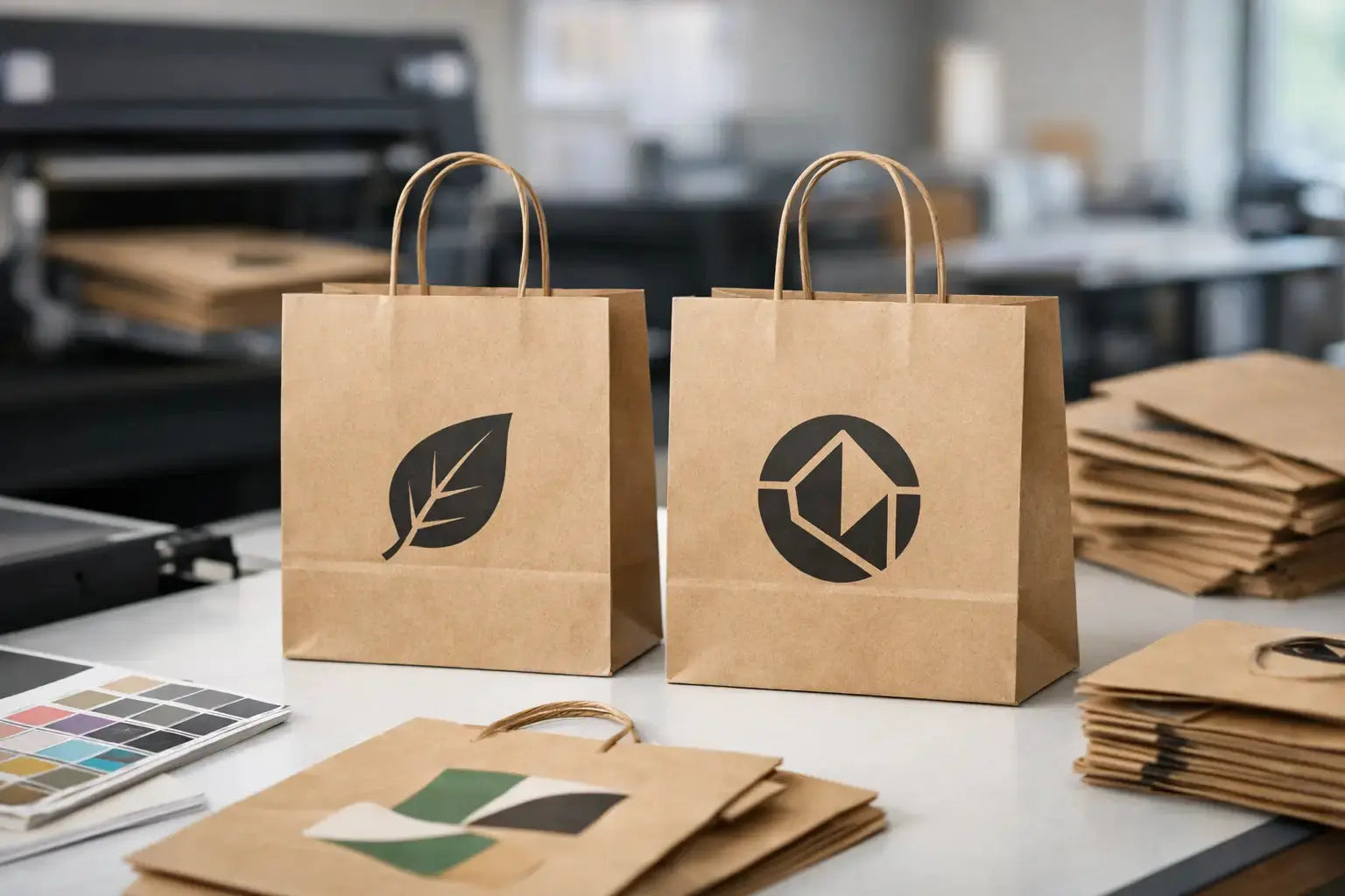Kraft Shopping Bag Printing for Business