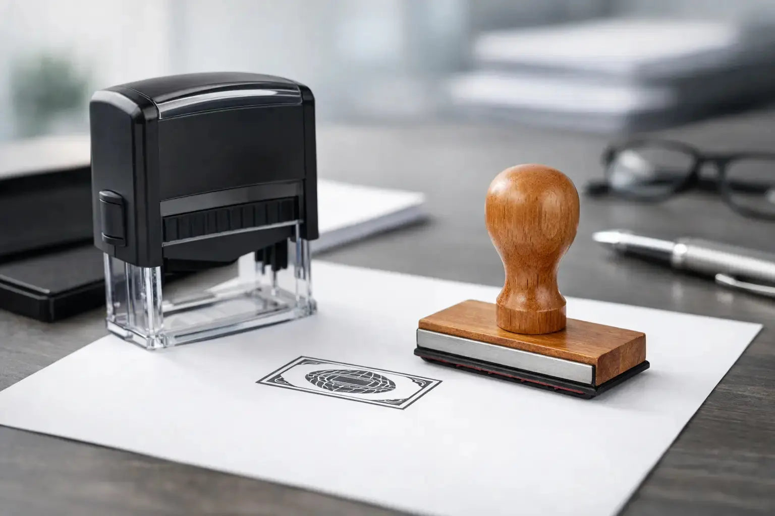 Custom Rubber Stamp Design for Office Use
