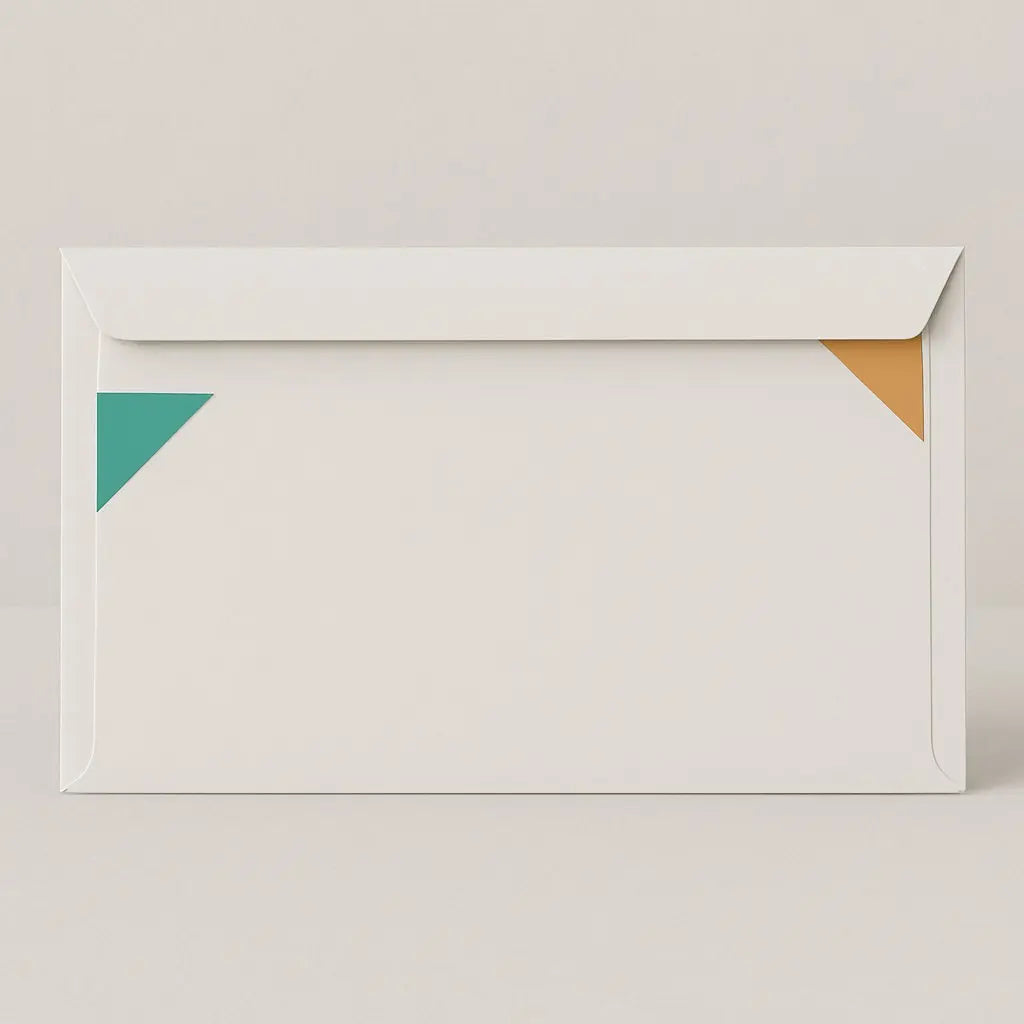  Custom printed white envelope with minimal branding design – Printava UAE