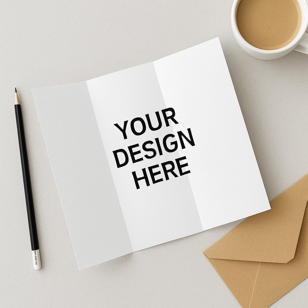  Custom printed tri-fold brochure on light background – Printava UAE