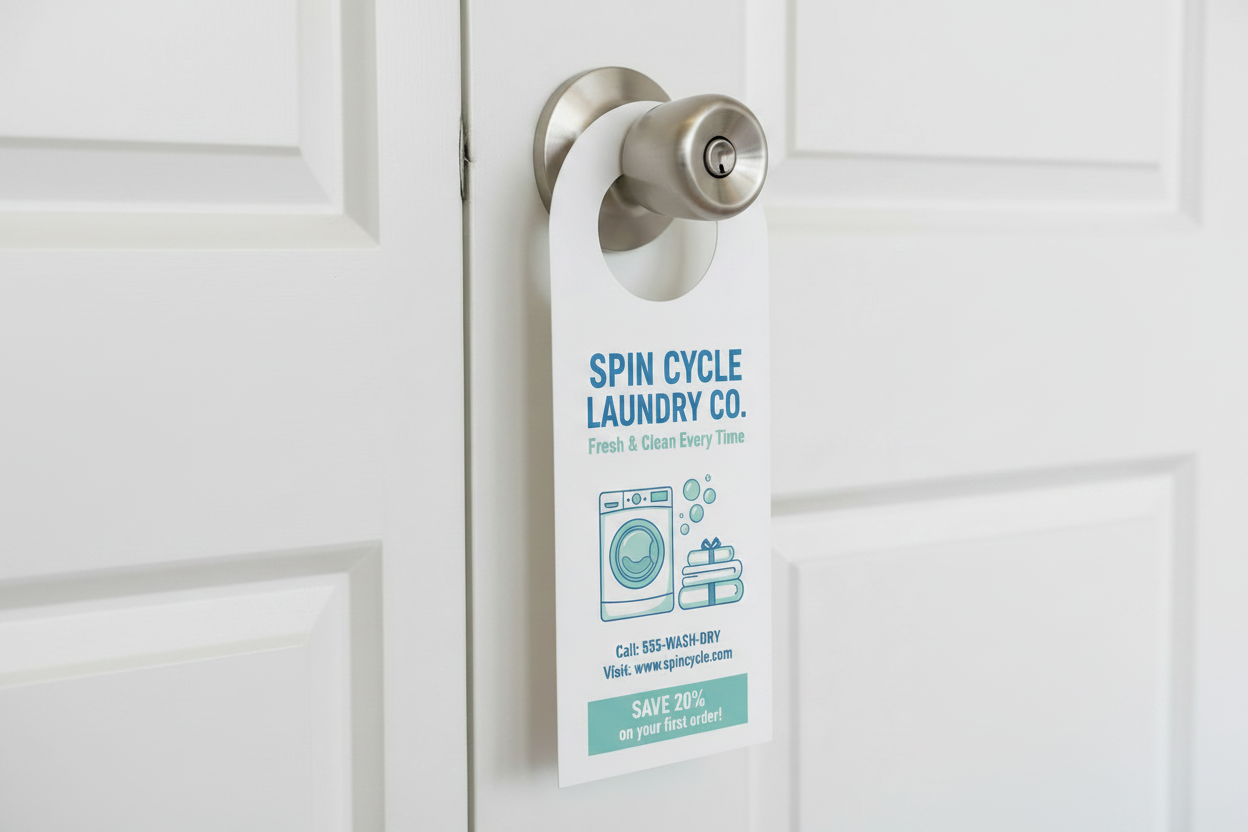 Door-Hanger PRINTAVA ADVERTISING REQUISITES TRADING L.L.C