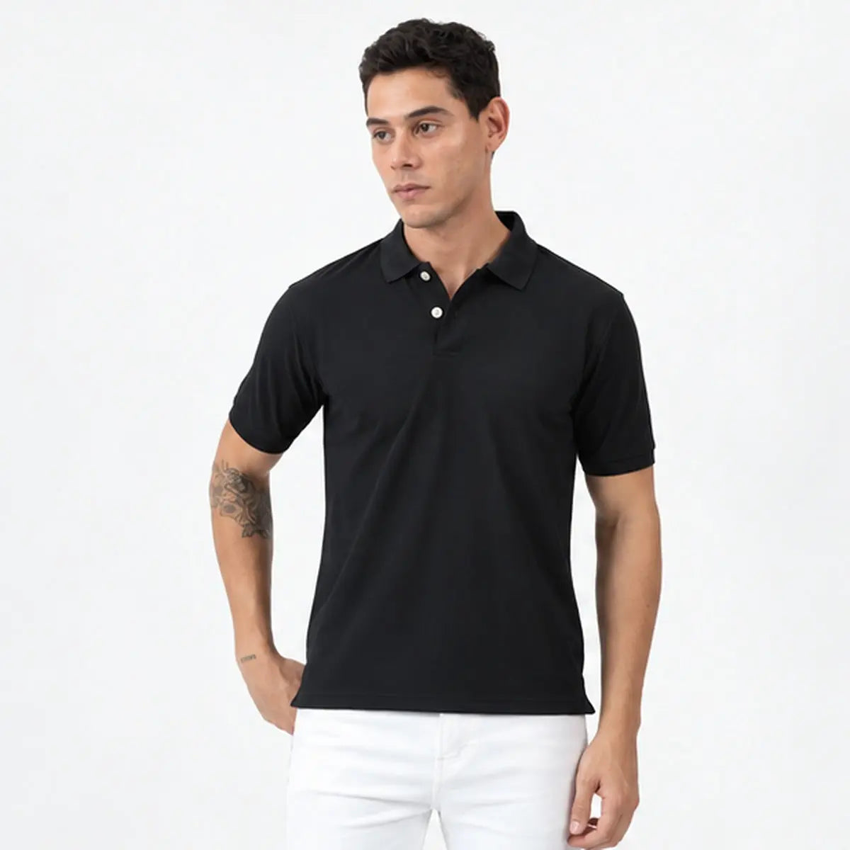 Dutees Smart Unisex Custom Printed Polo — front product photo