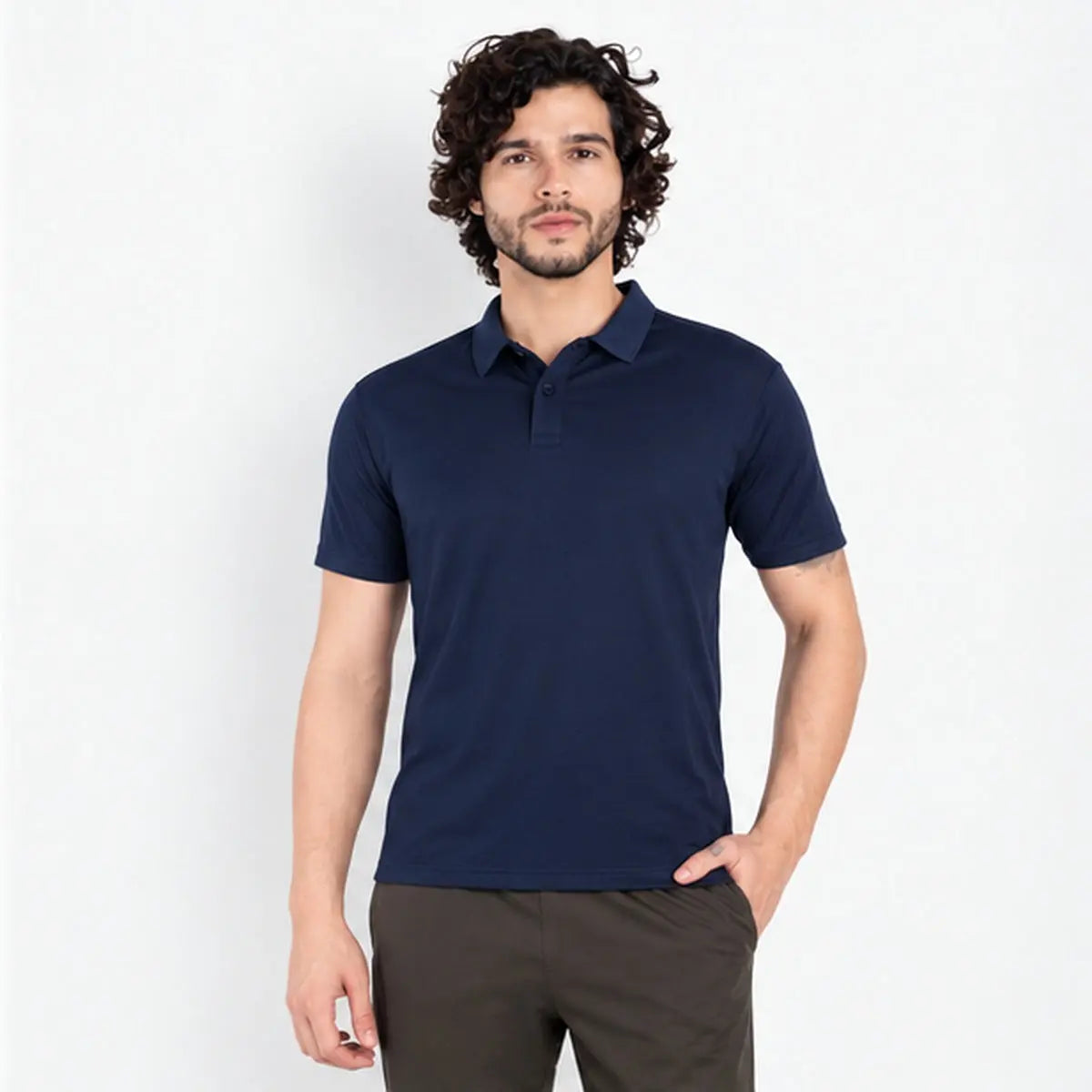 Dutees Breezo Unisex Custom Printed Polo — front product photo