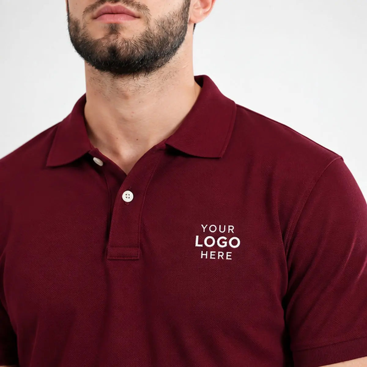 Dutees Fusion Unisex Custom Printed Polo — custom print logo preview