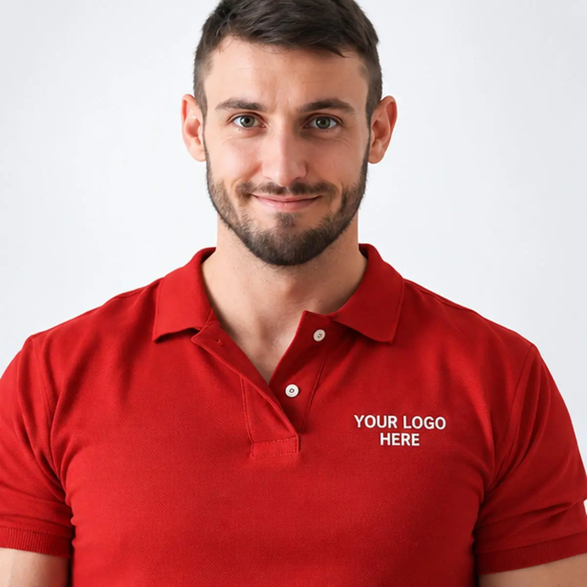 Dutees CVC Unisex Custom Printed Polo — custom print logo preview