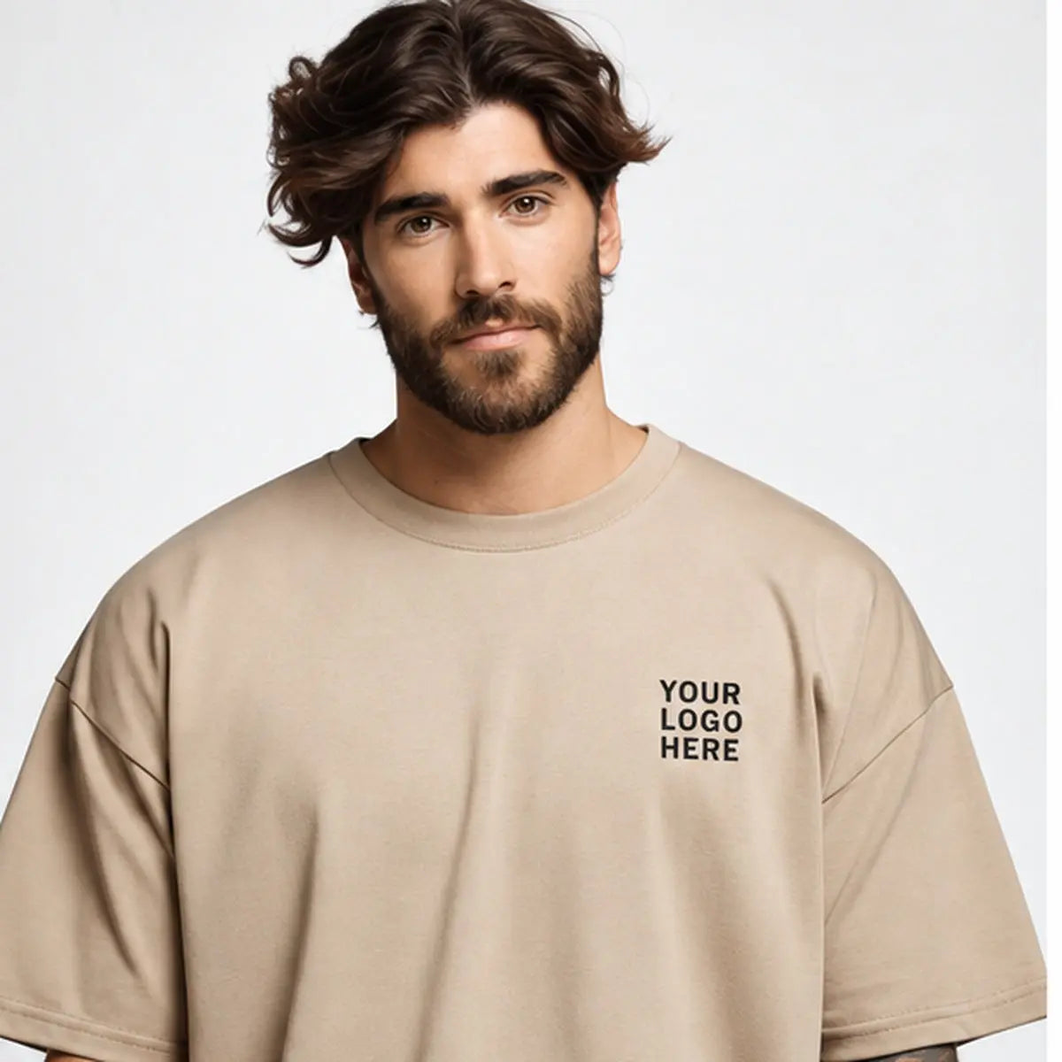 Dutees StreetEes 250 GSM Oversized T-Shirt — custom print logo preview