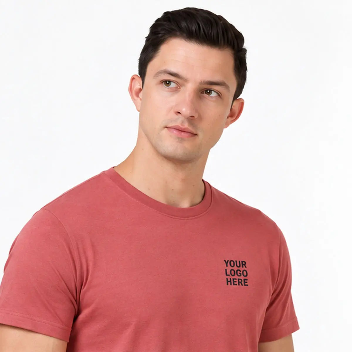 Dutees Platinum 180 GSM Custom Printed T-Shirt — custom print logo preview
