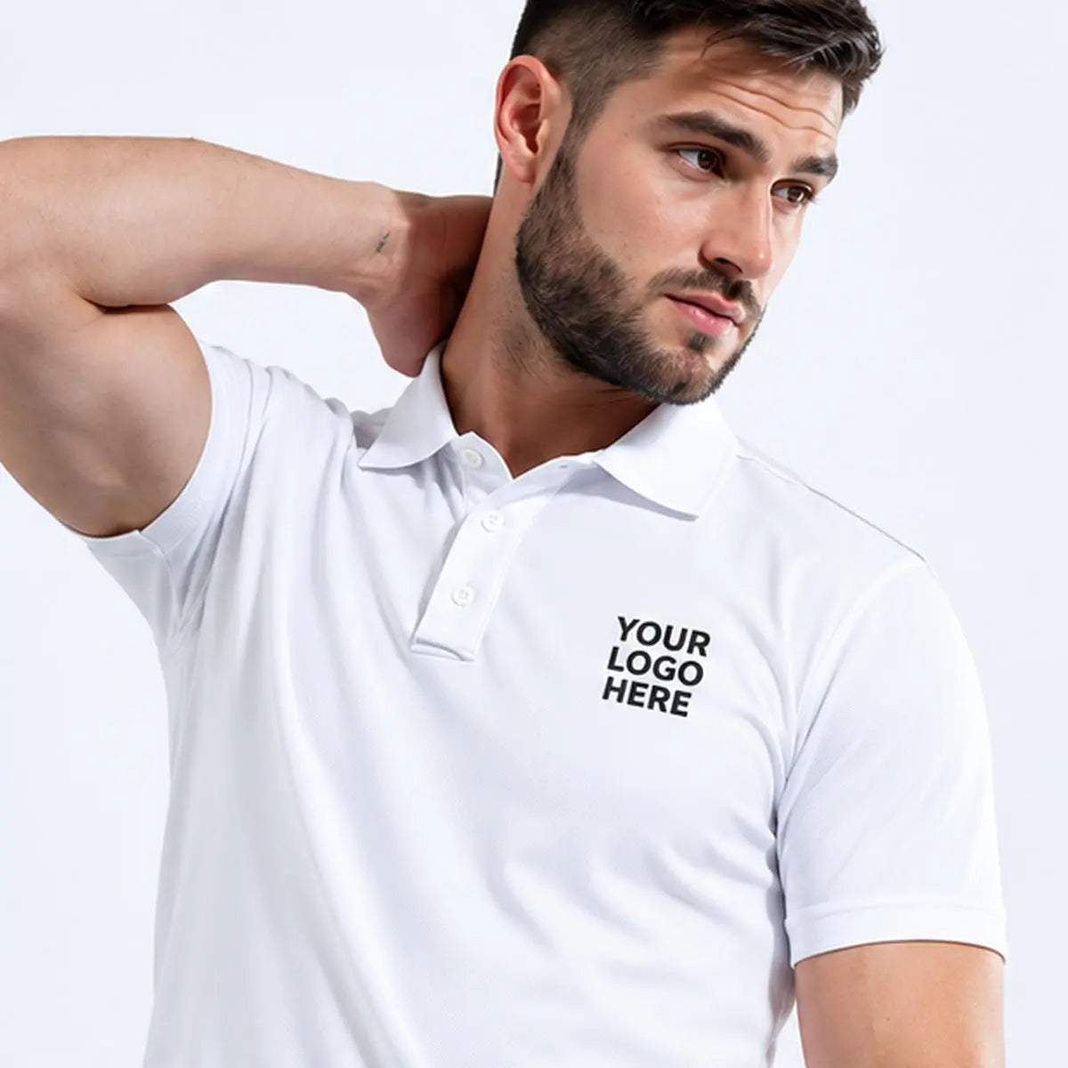 Dutees Evercool Unisex Custom Printed Polo — custom print logo preview