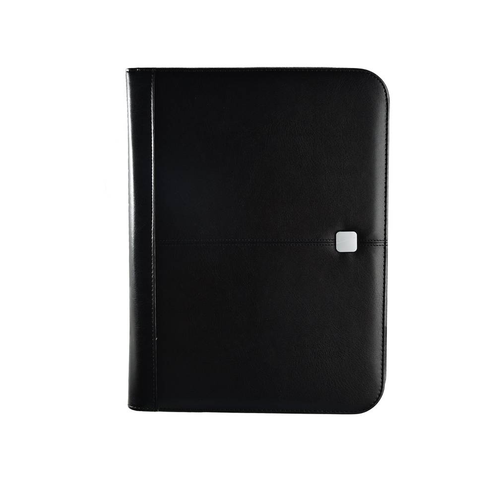 Prtfolio A4 Leather Portfolio Zipper Closure With Calculator NP022-01