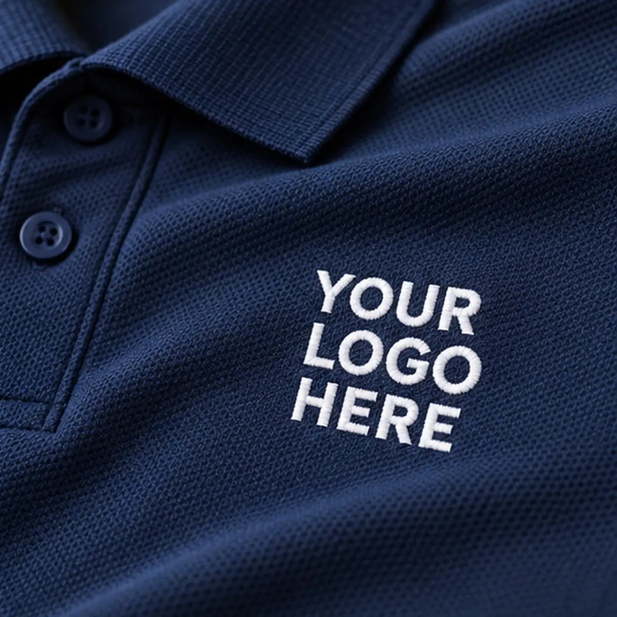 Dutees Breezo Unisex Custom Printed Polo — print placement and fabric detail