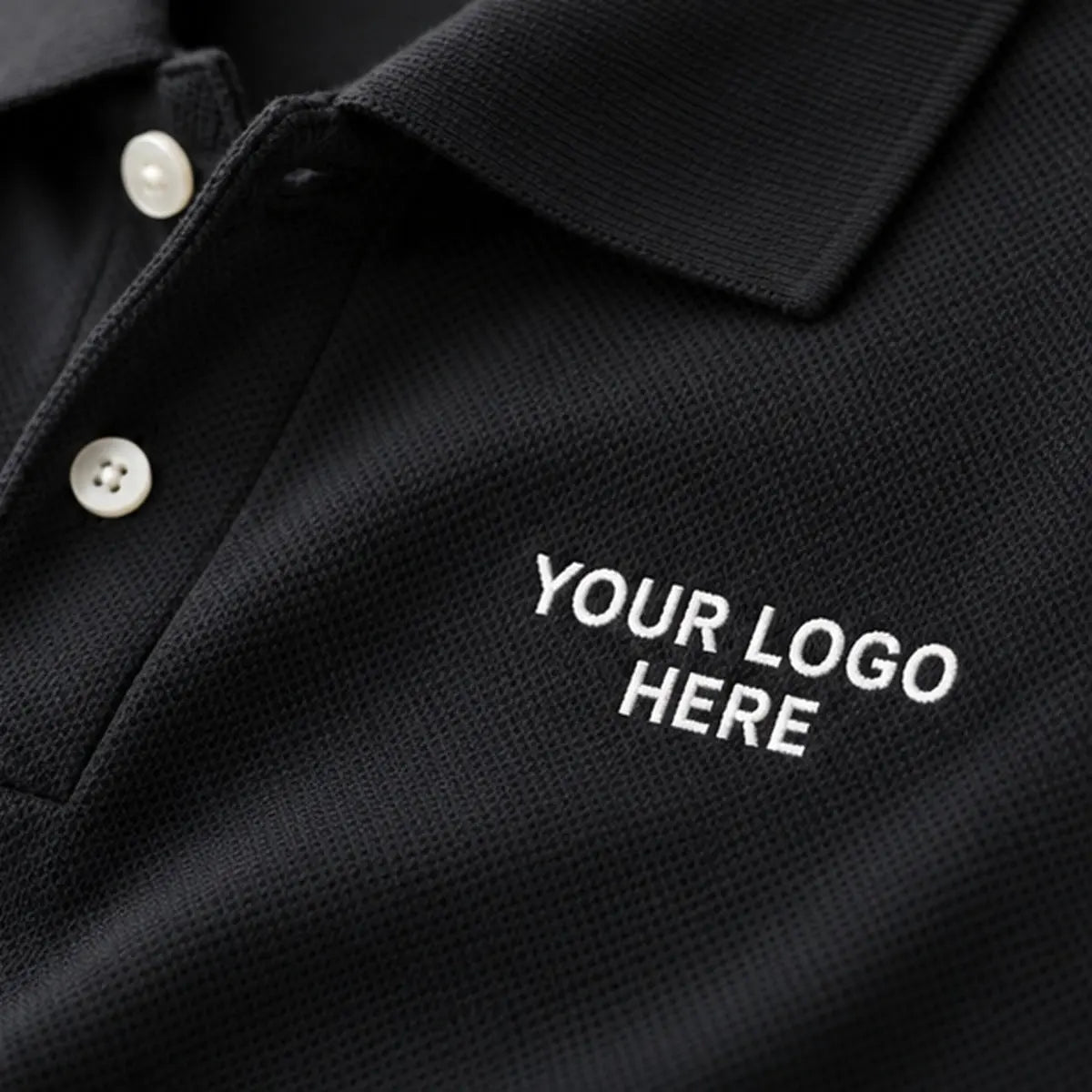 Dutees Smart Unisex Custom Printed Polo — print placement and fabric detail