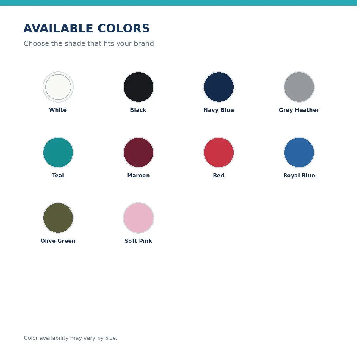 Dutees EcoVibe 160 GSM Custom Printed T-Shirt — available color swatches
