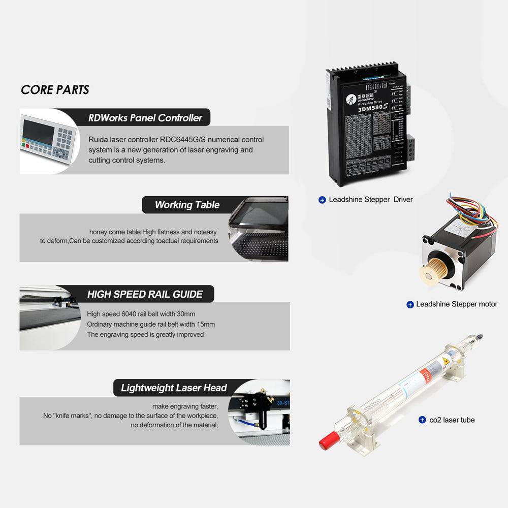 CO2 Laser Engraving Cutting Machine 6090