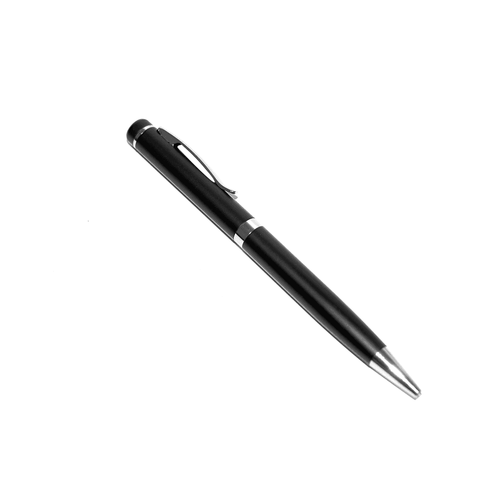 Elegant black and silver ballpoint pen from the corporate gift set, suitable for office use and executive gifting.