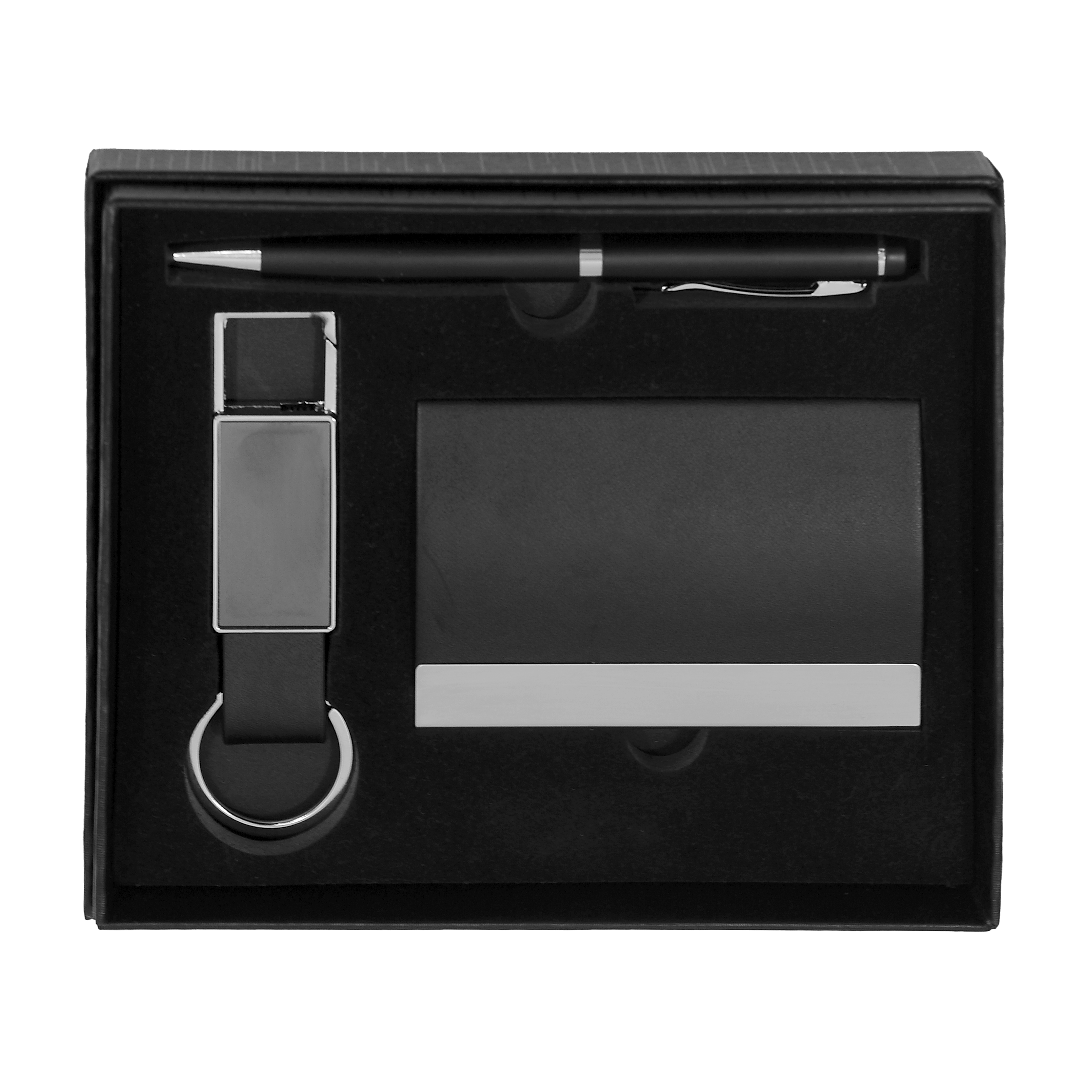 Set of Pen, Card Holder and Keycahin