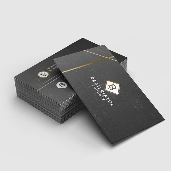 Printava 400 GSM Gold Foil Matt Laminated Business Card