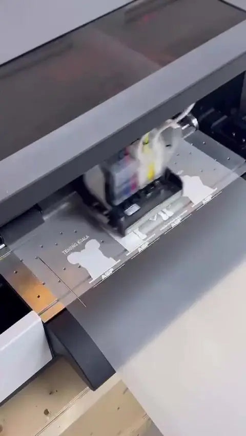 Printhead and ink system of the A3 DTF printer in operation