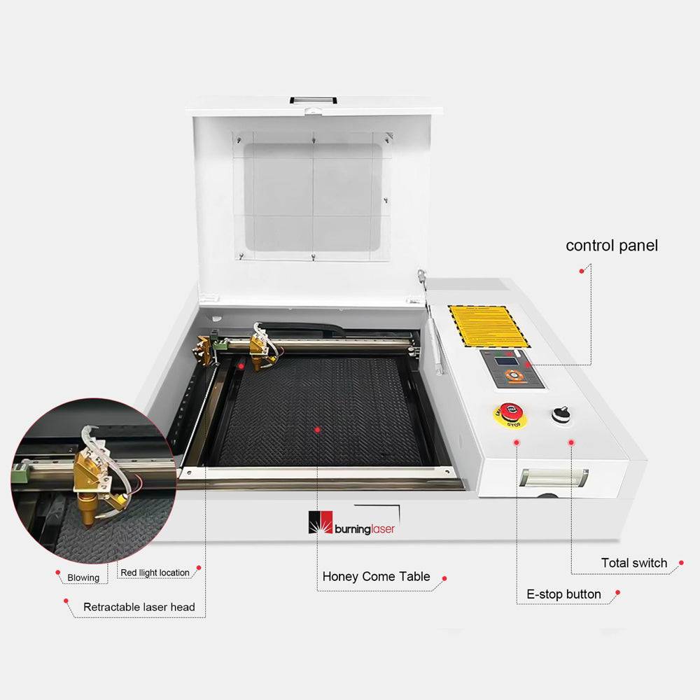 CO2 LASER ENGRAVING CUTTING MACHINE 40X40cm