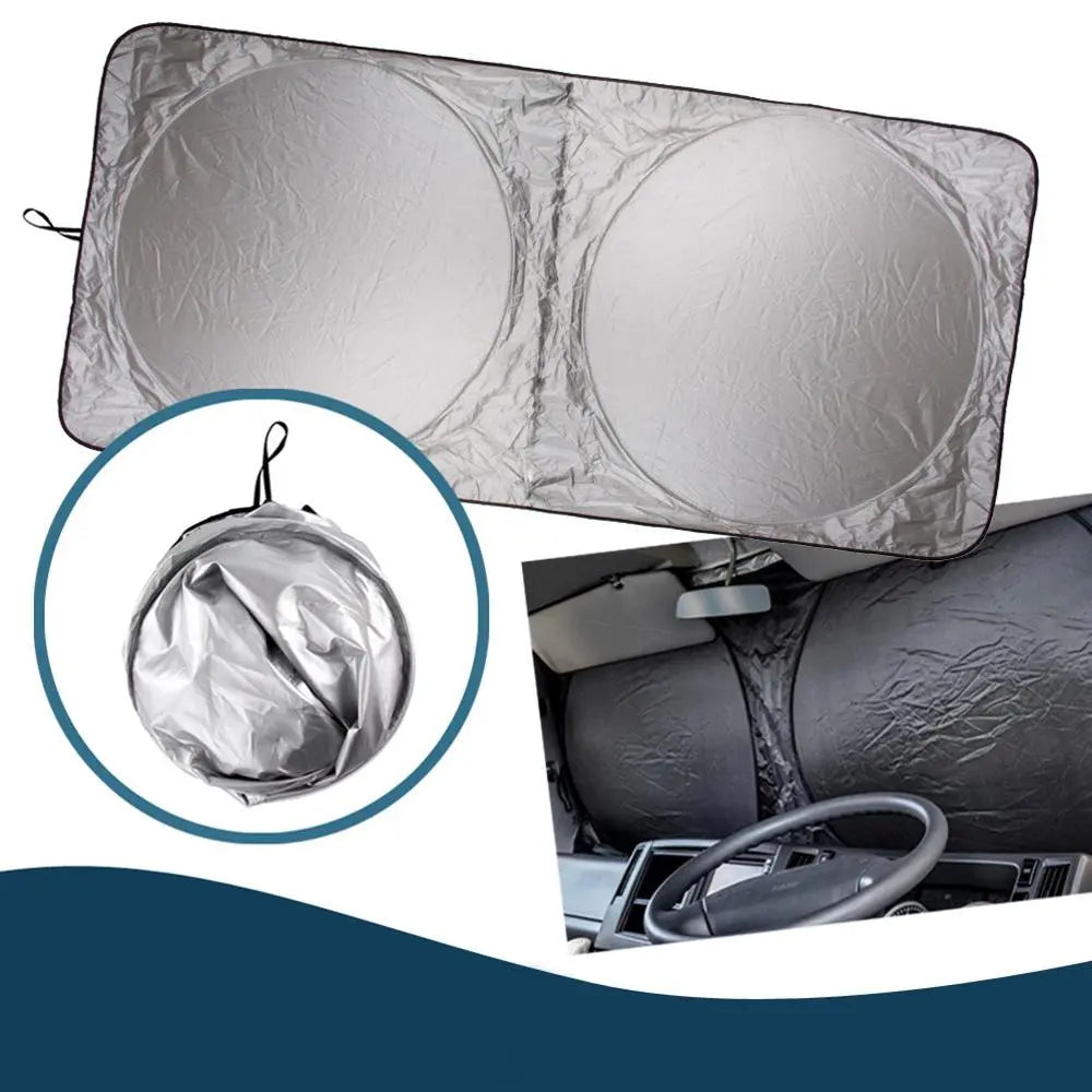 Car Sunshade Silver Printava