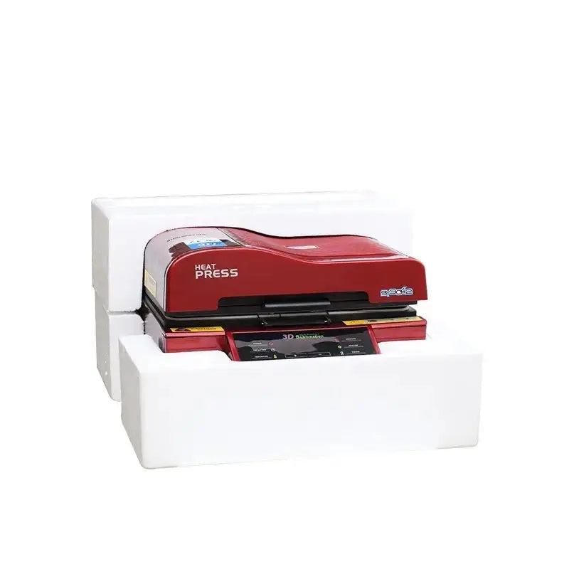 ST-3042 3D Sublimation Vacuum Heat Press Machine securely packed in protective foam for safe shipping and delivery.